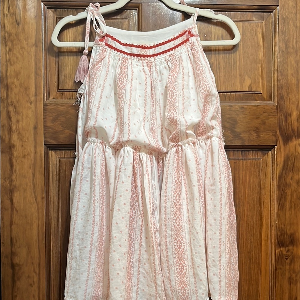Bohemian Pink and White Women's Top